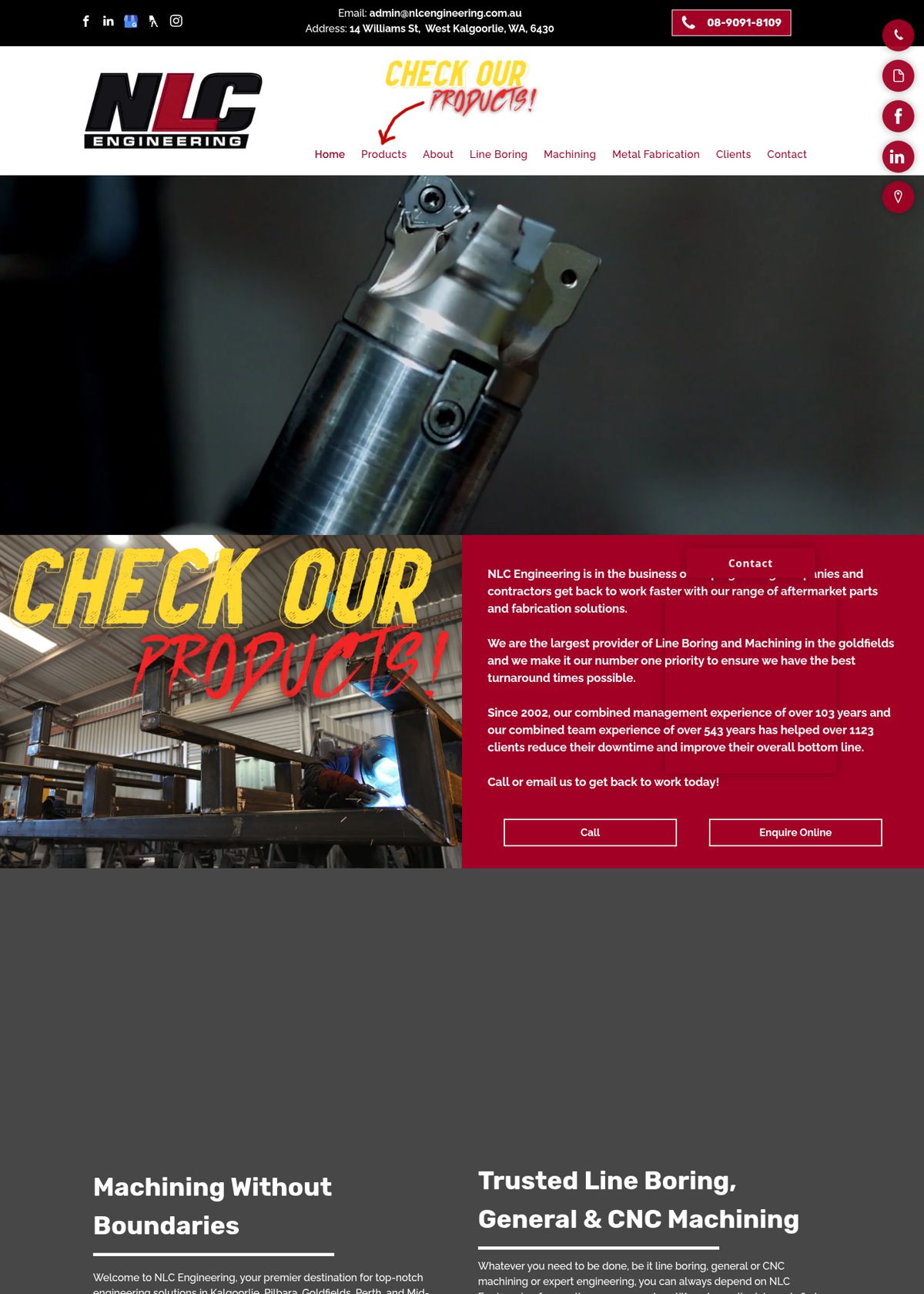 Current NLC Engineering website